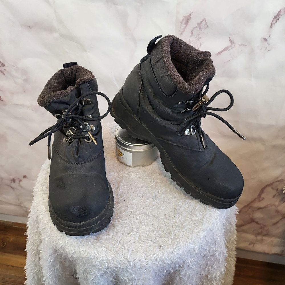 Khombu lace up waterproof fur lined hiking winter boots
